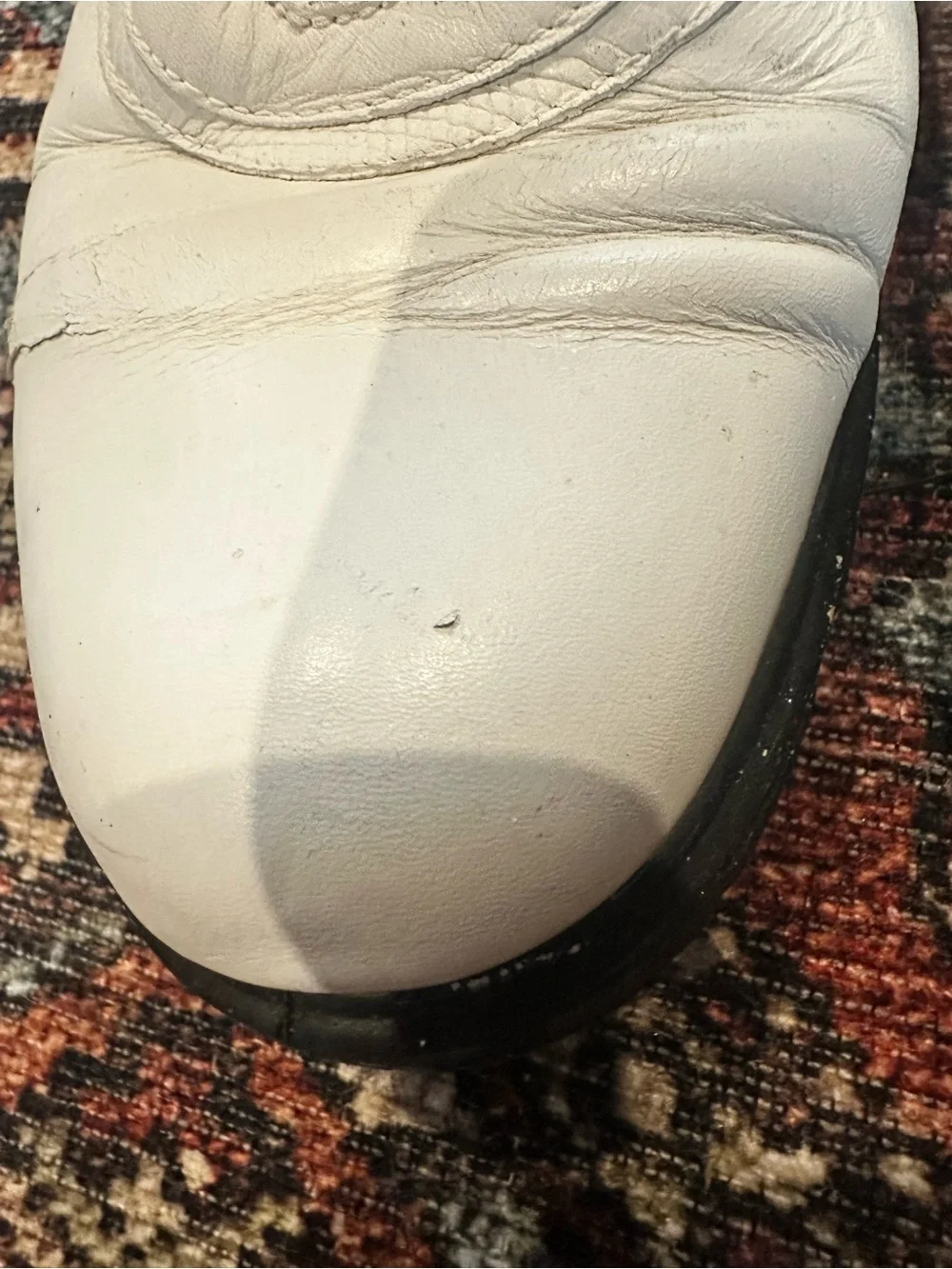 ECCO Women's White Leather Spikeless Golf Shoes - Size 38 (US 7-7.5)